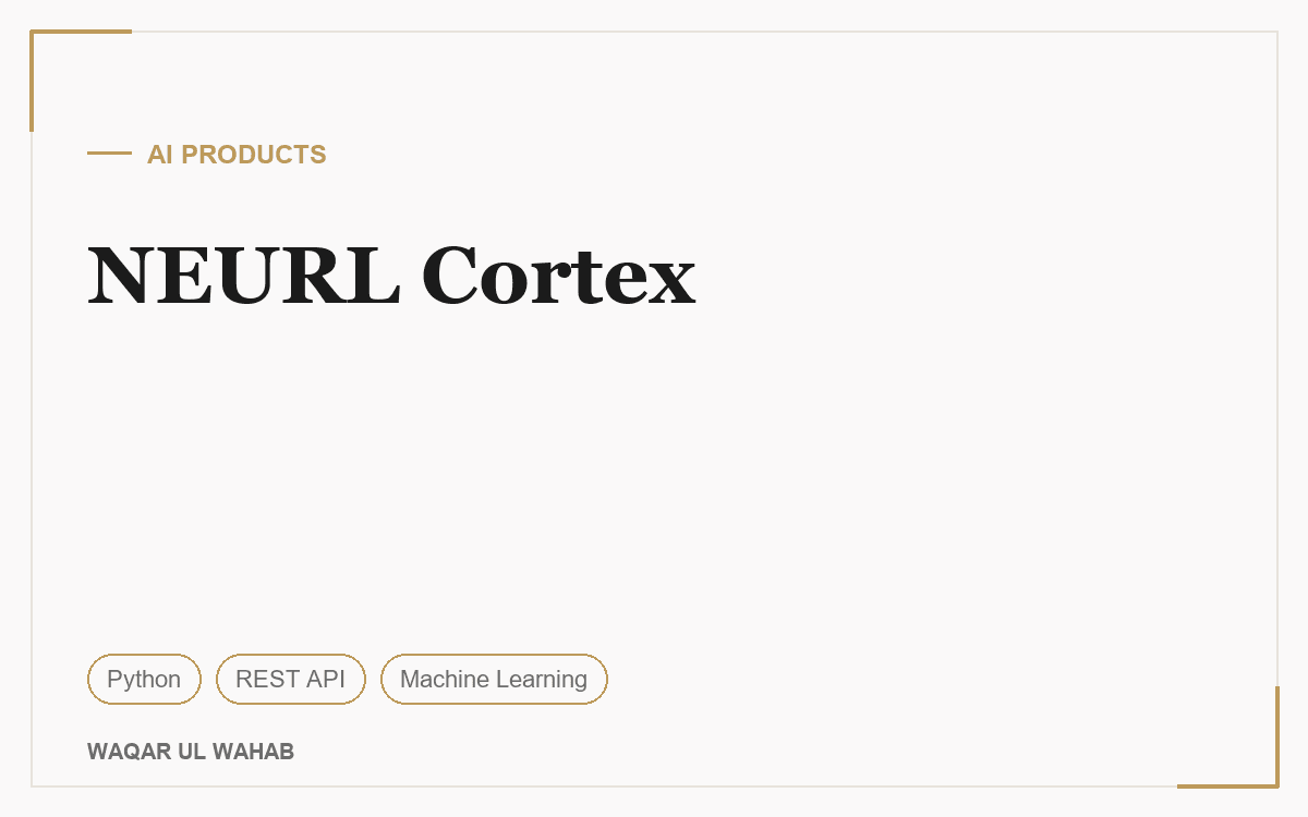 NEURL Cortex preview