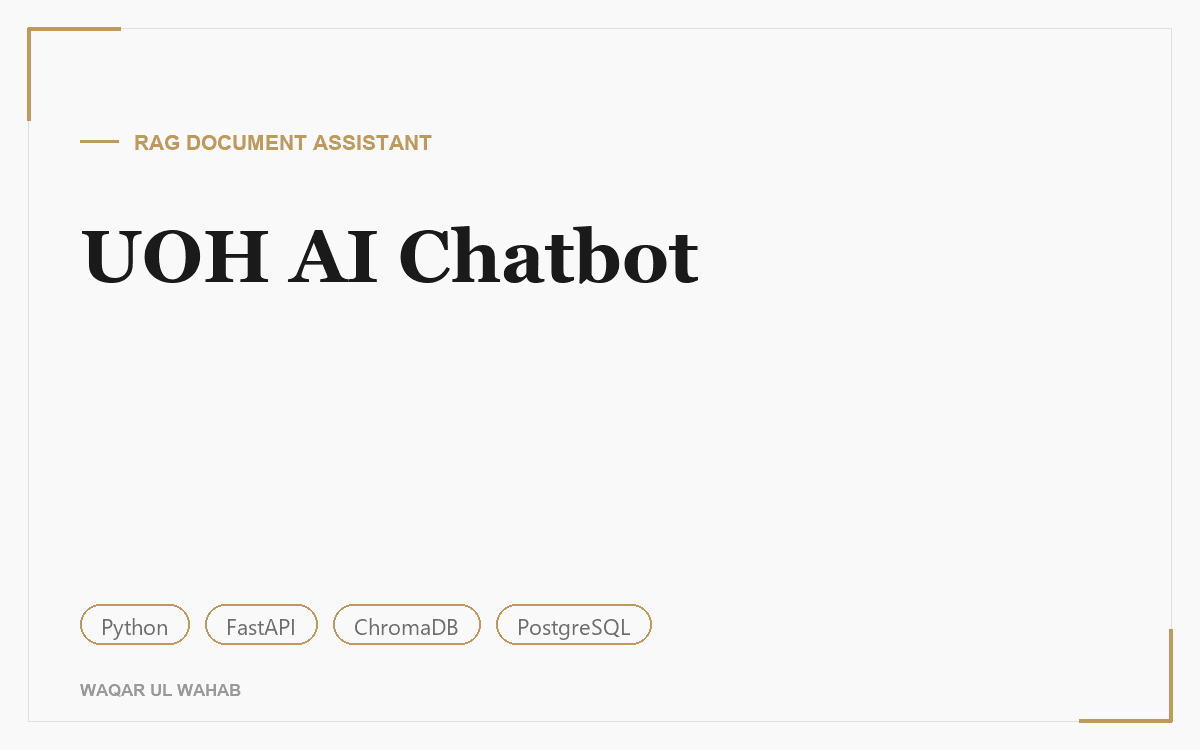 UOH AI Chatbot preview
