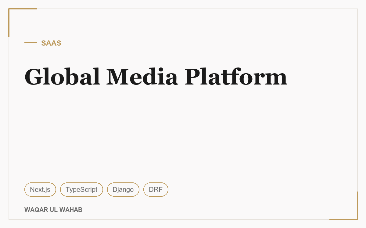 Global Media Platform preview