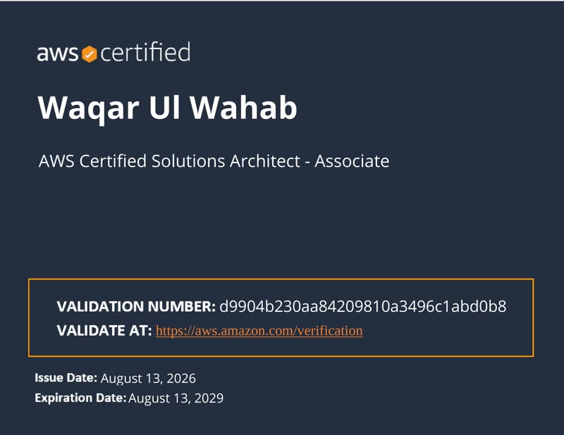 AWS Certified Solutions Architect – Associate