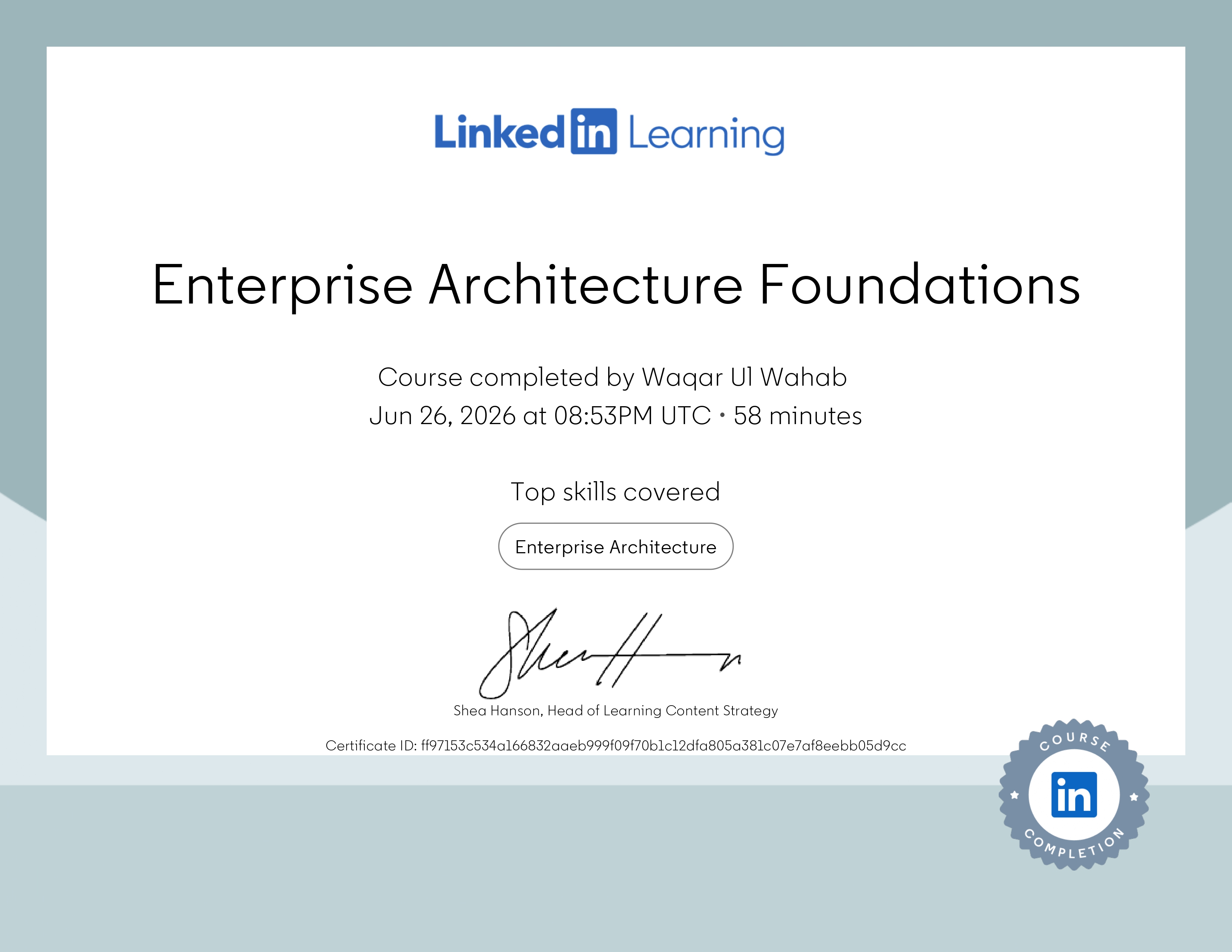 Enterprise Architecture Foundations